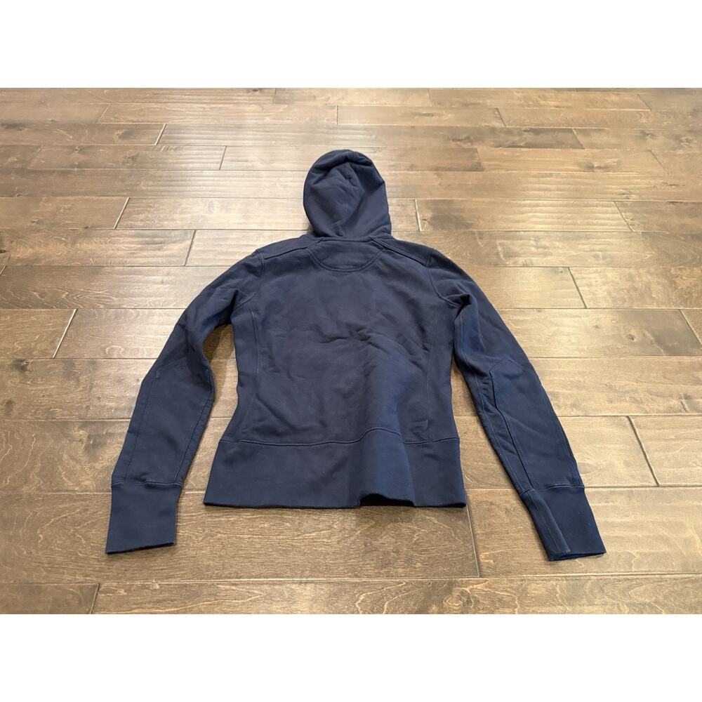 American Giant Womens Navy Full Zip Hooded Sweatshirt XS 100% Cotton Made In USA - Picture 3 of 10